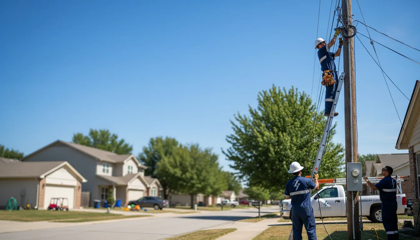 Residential electrician providing installation services in Gruver, TX